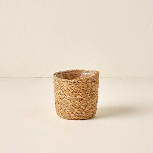 Magnolia Lined‎ Seagrass Planter XS 4.5" Joanna Gaines Magnolia Market Waco TX